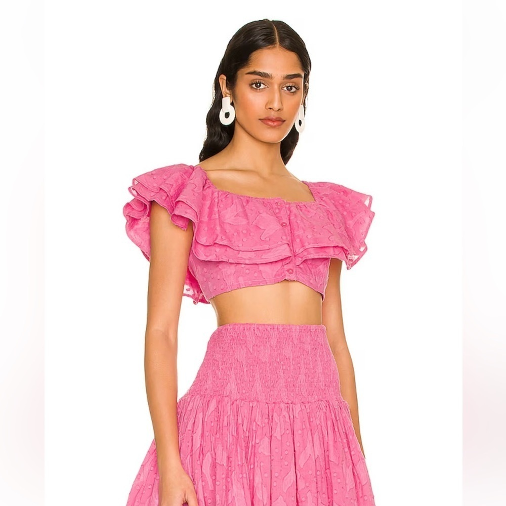 Revolve Place Nationale La Jungle Top in Pink S - Picture 2 of 7